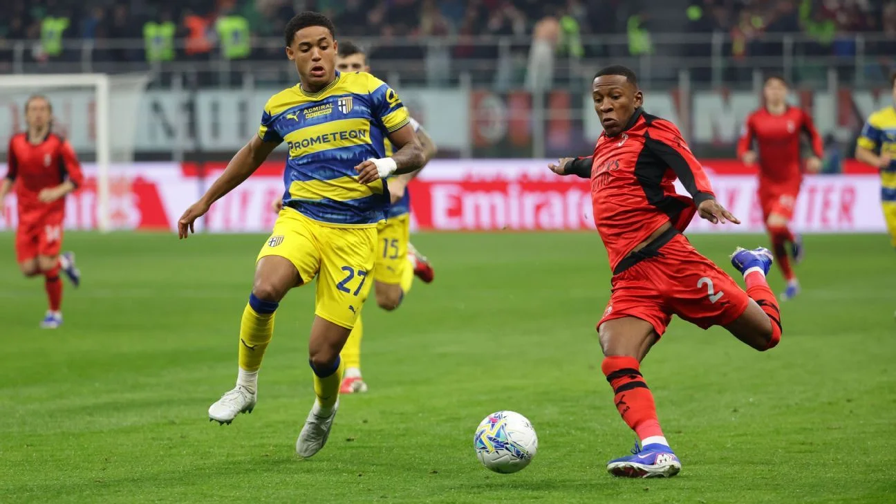 Pervis de titular en la derrota del Milan ante Parma